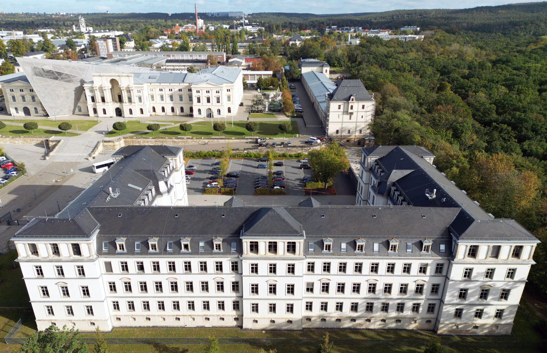 Das GeoSN-Gebäude aus der Vogelperspektive!