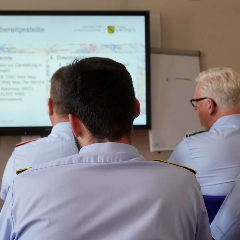 Delegation der Offiziersschule des Heeres im GeoSN