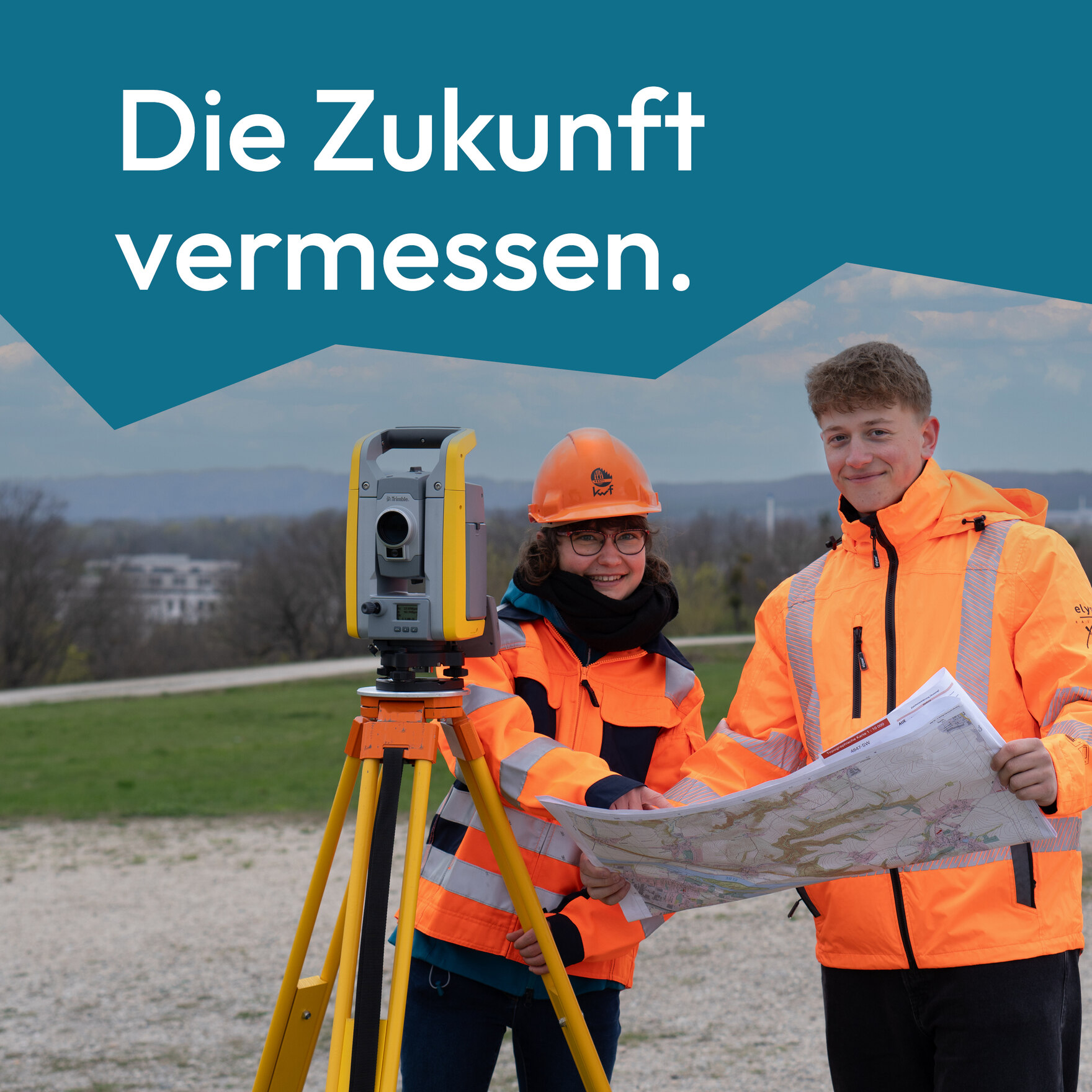 Ankündigungsgraphik für den Aktionstag Geodäsie 2025