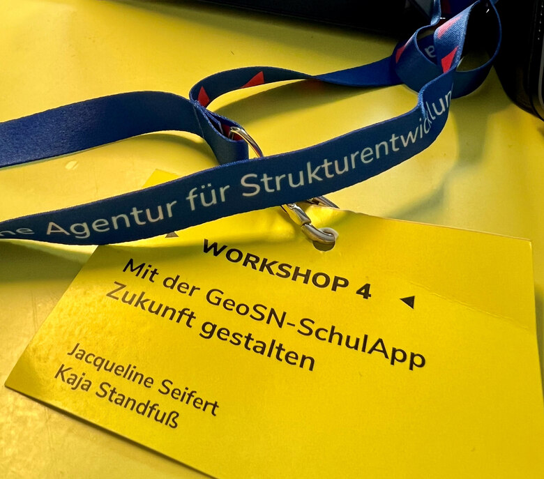 Namensschild für den Workshop bei der Frühschicht der SAS