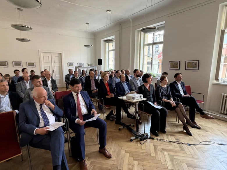 Czech-German Geospatial Meeting - Digital Twins Bring Countries, Regions, Cities and People together - Blick in den Veranstaltungsraum