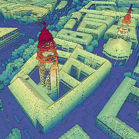 Dresdner Rathaus  - Punktwolke