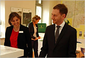 Michael Kretschmer zu Besuch im GeoSN