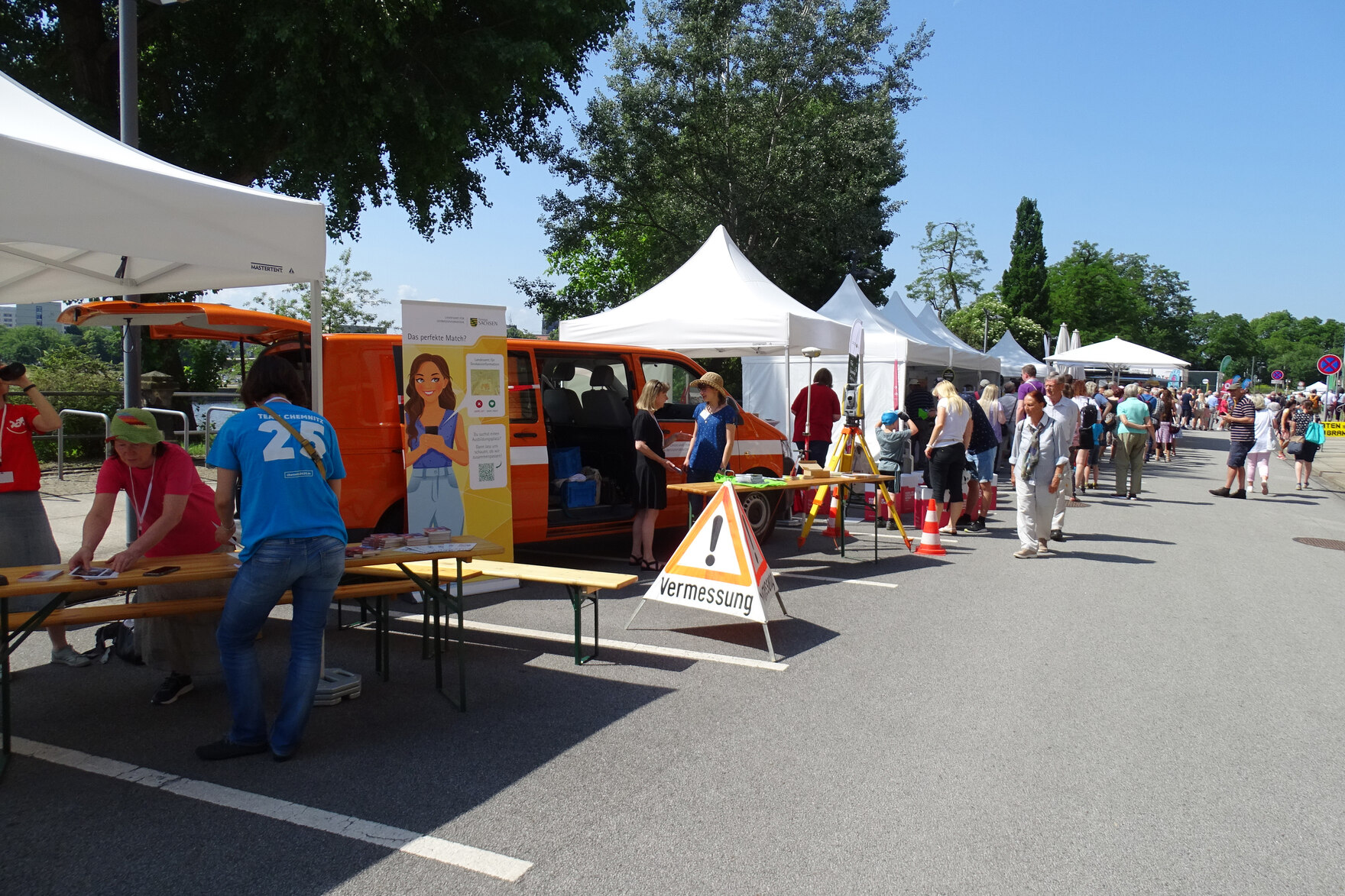 GeoSN-Stand beim Offenen Regierungsviertel 2023