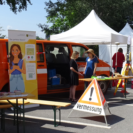 GeoSN-Stand beim Offenen Regierungsviertel 2023